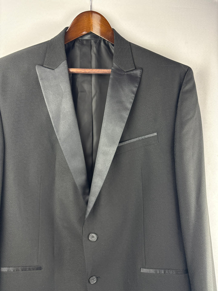 Men’s Kenneth Cole Size 46L Black Suit Jacket