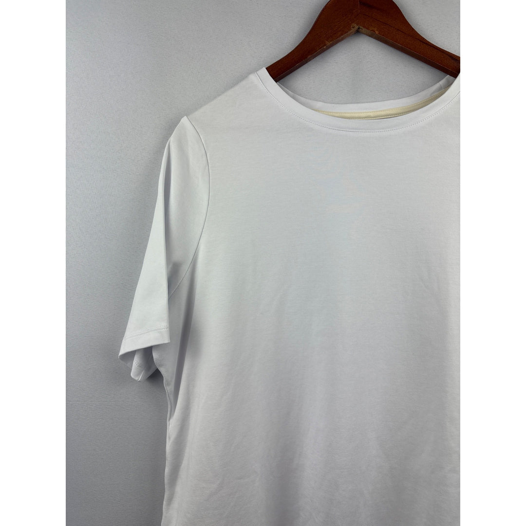 Women’s Isaac Mizrahi Live Size 1X White T-Shirt