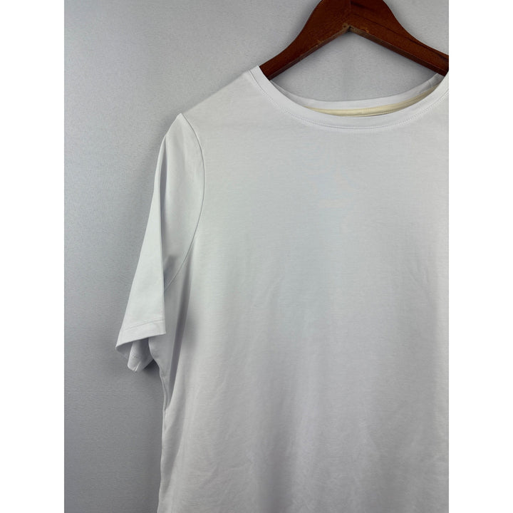 Women’s Isaac Mizrahi Live Size 1X White T-Shirt