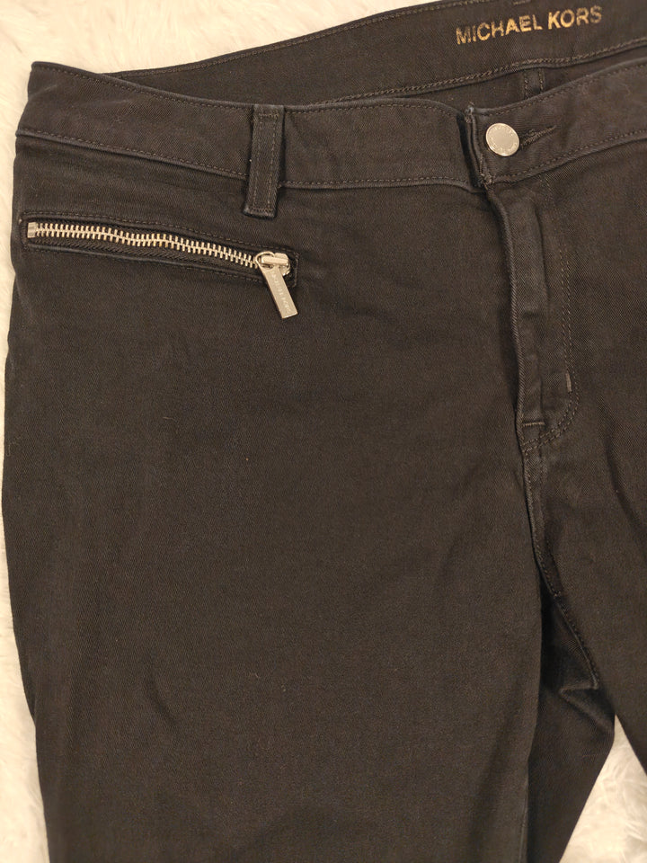 Womens Michael Kors Skinny Pants Black Size 14
