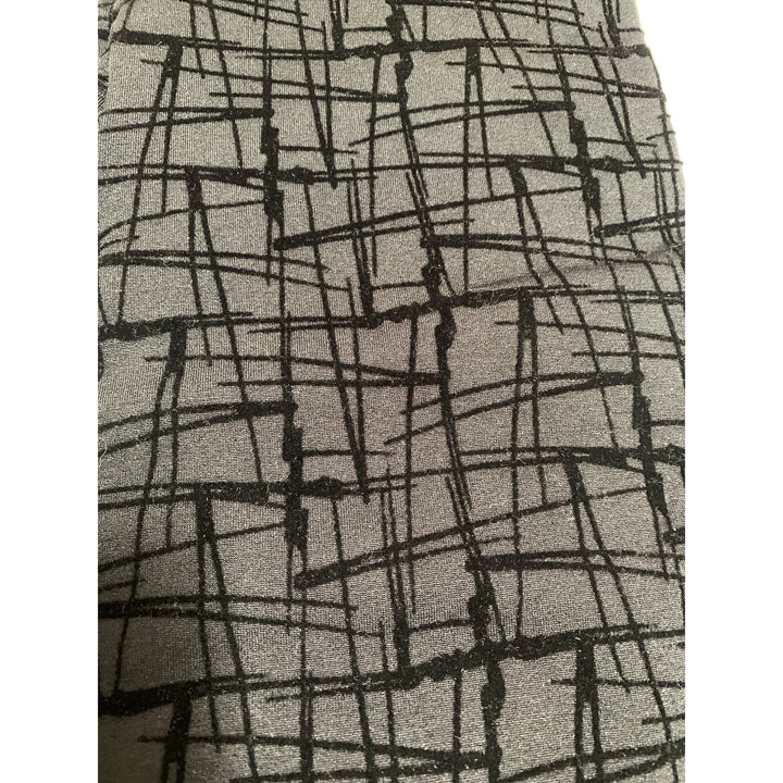Richard Laundry S/M Super Soft & Comfy Leggings Black Geometric Pattern