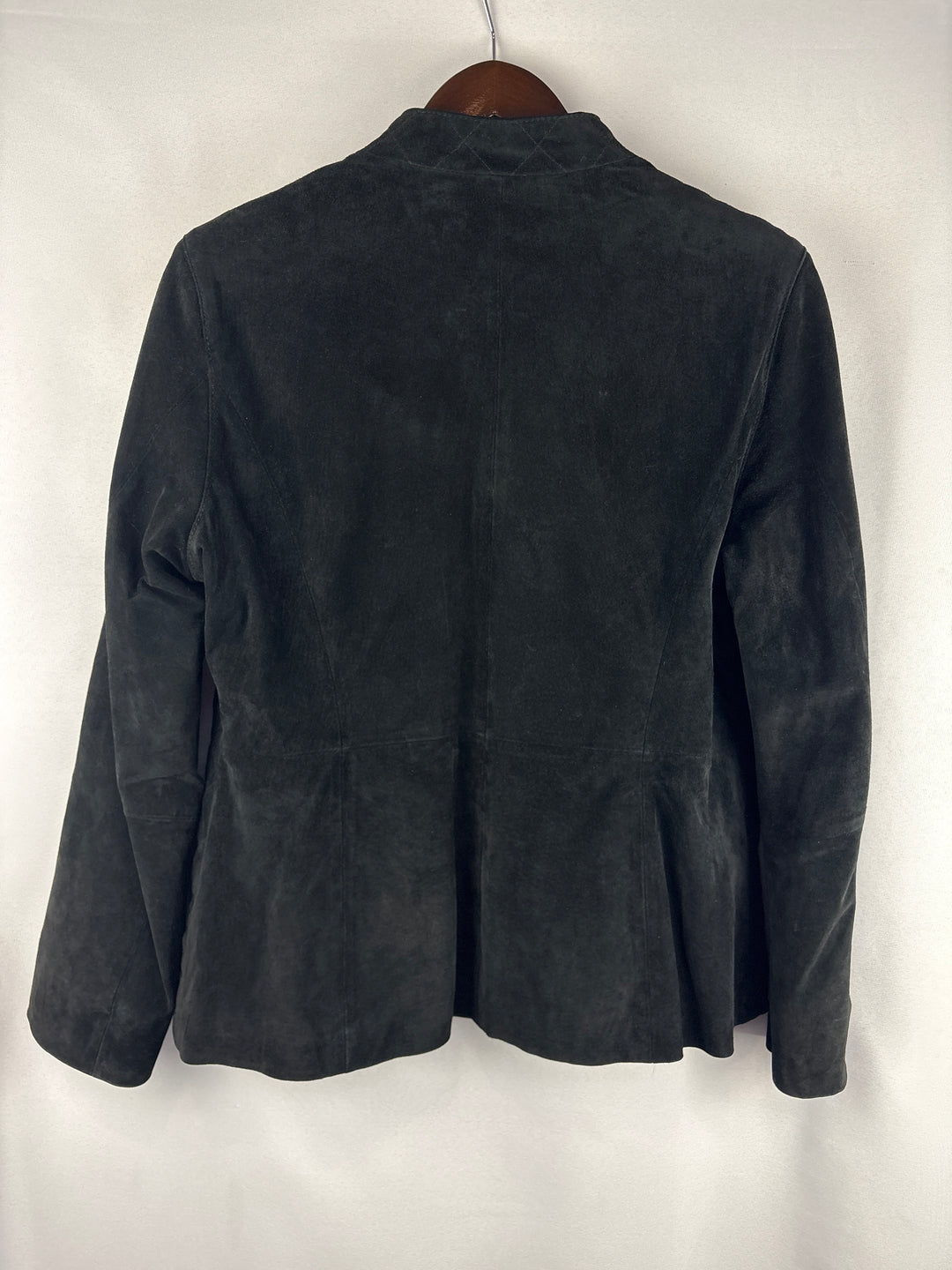 Women’s Pamela McCoy Large Black Suede Quilted Jacket