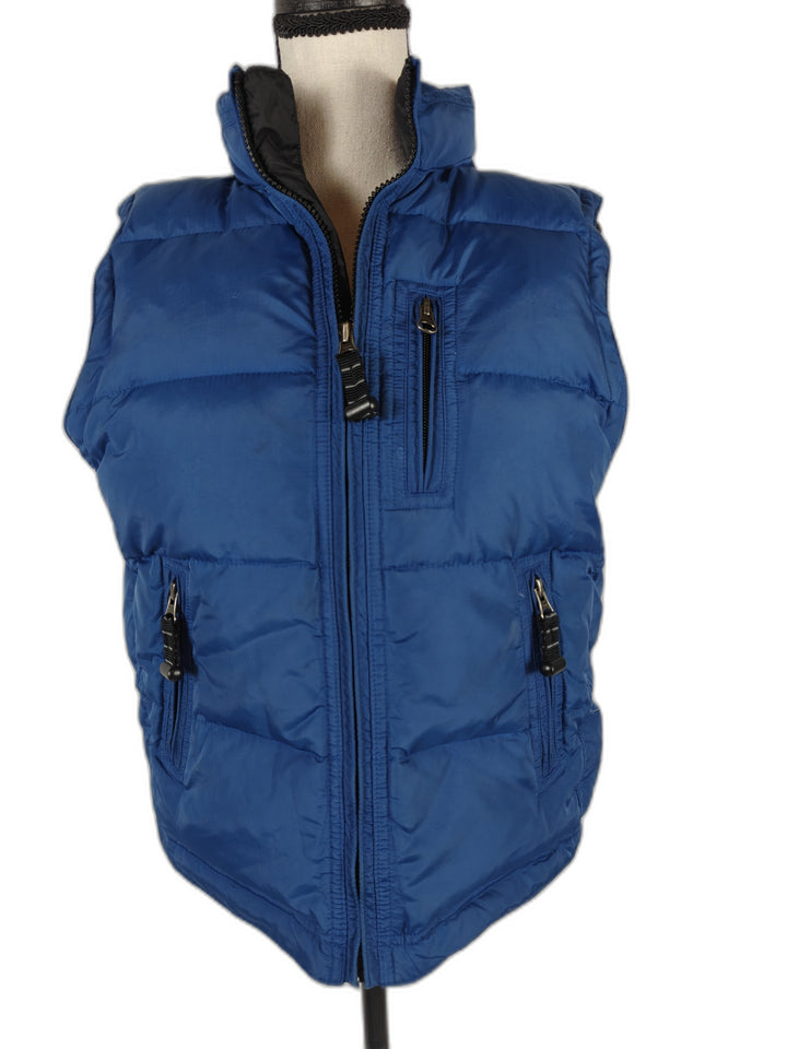 Womens Gap Puffer Vest Blue Large