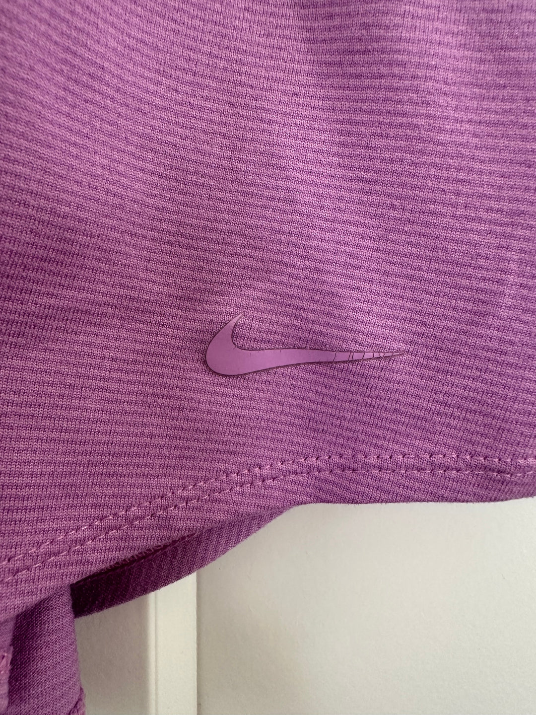 Nike Womens Dri Fit Purple Loose Fit Tank Top Just Do It Strap Athletic Size S