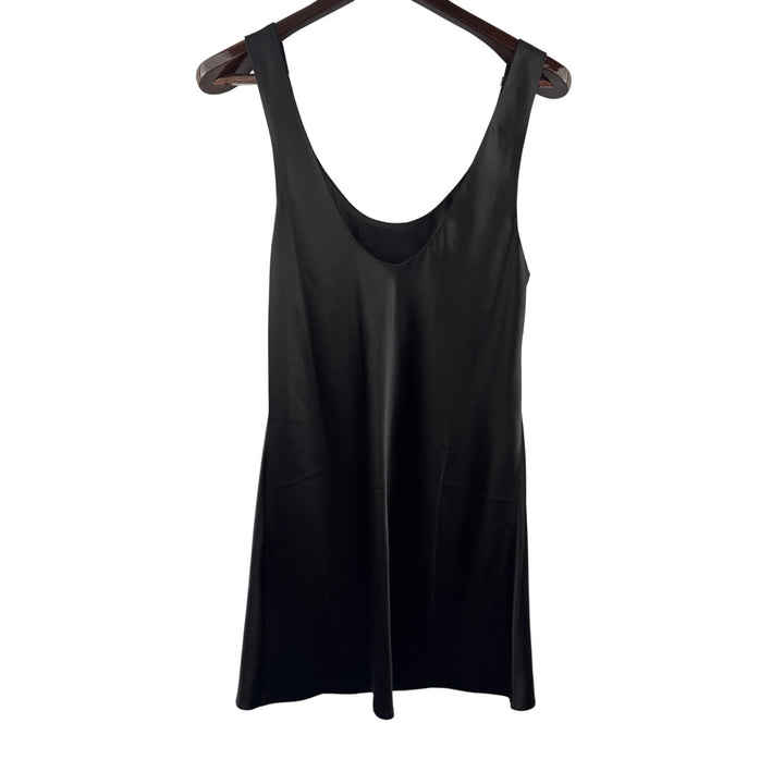 Women’s ASOS Design Size 10 Black Satin Tank Dress
