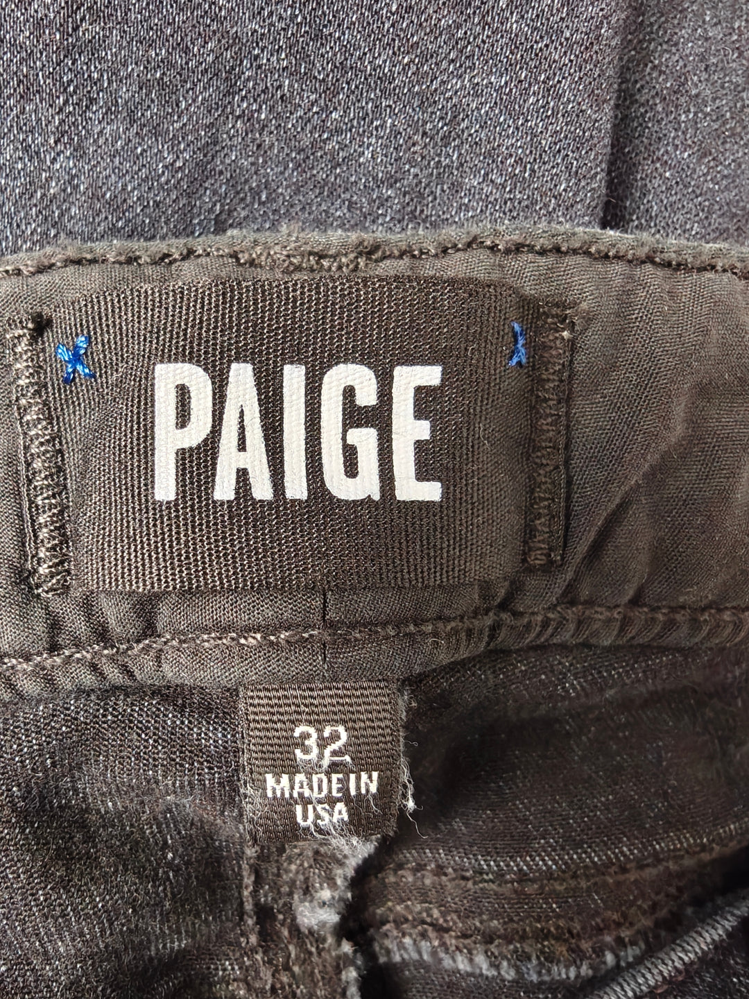 Womens Paige Bell Canyon High Rise Flare Jeans Black Size 32