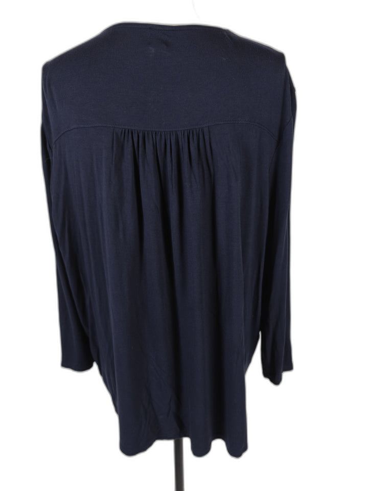 Women Chicos Tunic Top Navy Size 3