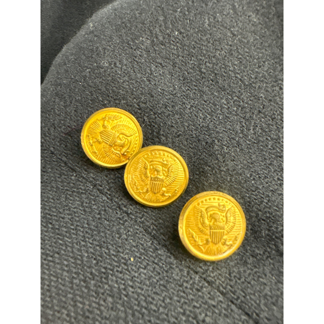 Vintage Pantter Wool Navy Blazer Jacket With Gold Buttons