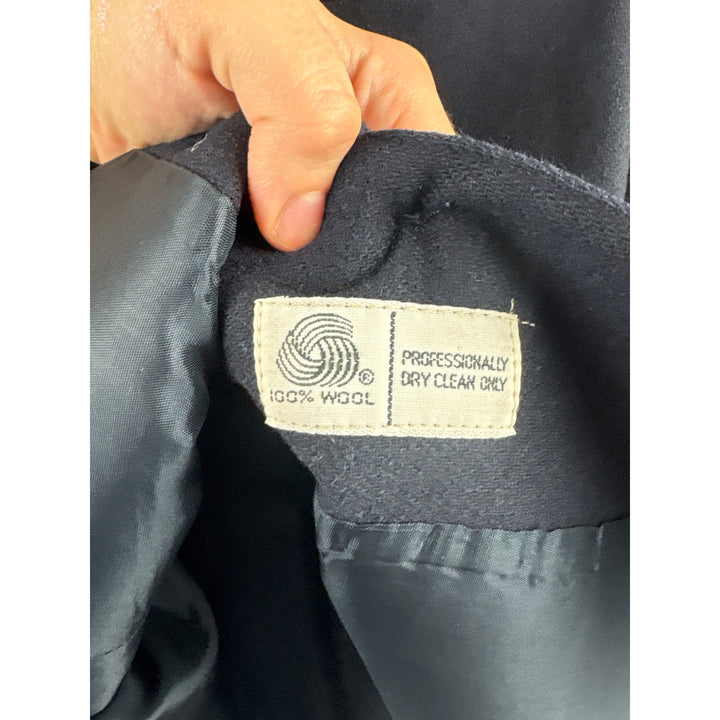 Vintage Pantter Wool Navy Blazer Jacket With Gold Buttons