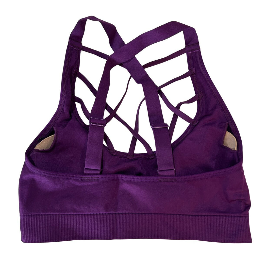 Victoria Sport Purple Sports Bra Small Petite Athletic Workout Top