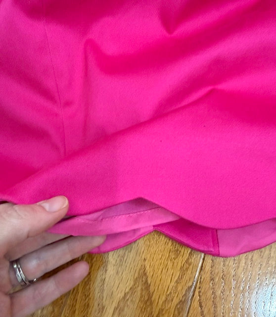 J.Crew Pink Scallop‑Edge Pencil Skirt Sz14 NWT