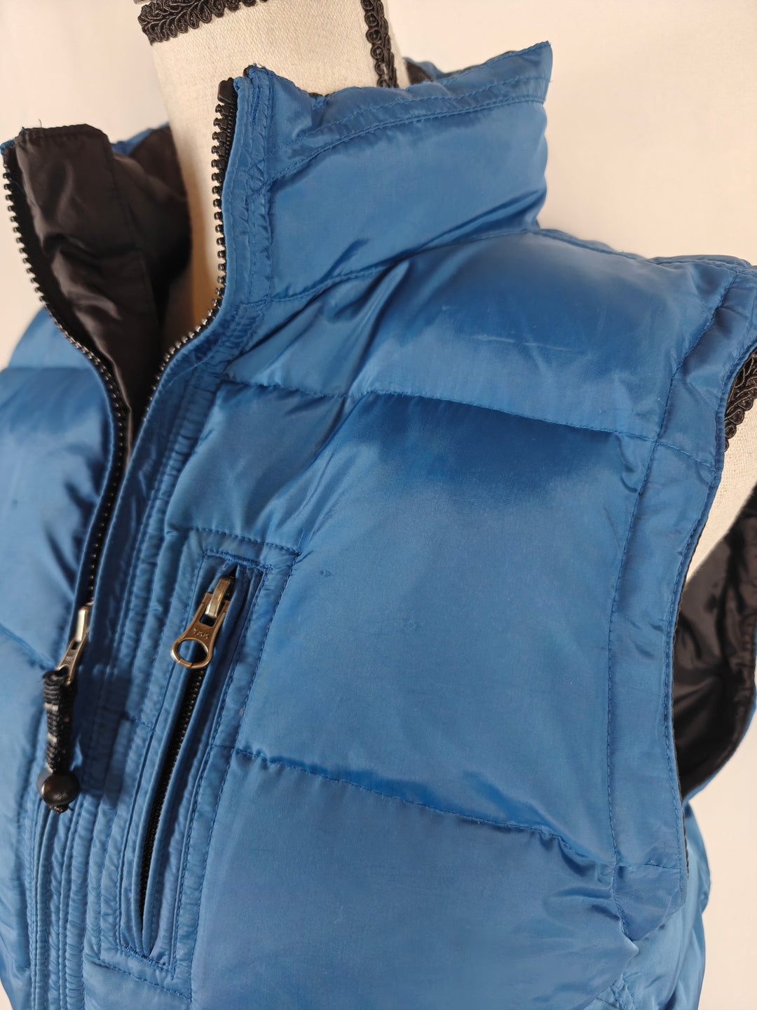Womens Gap Puffer Vest Blue Large