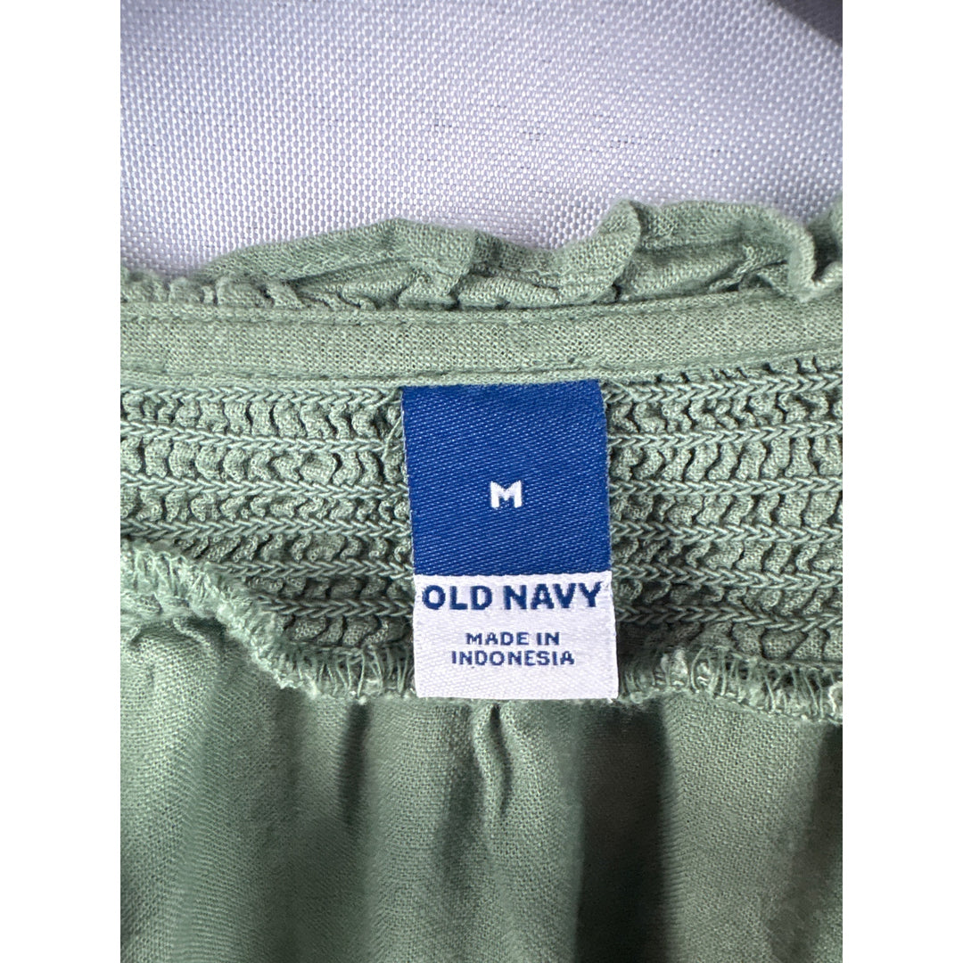 Women’s Old Navy Forest Green Long Sleeve Blouse