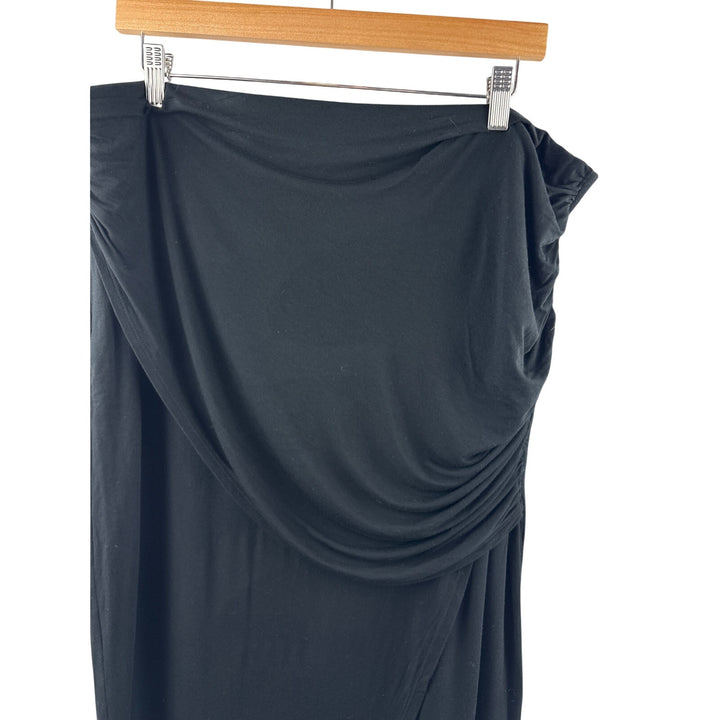Women’s Cabi XL Black Midi Skirt w/ Side Slit