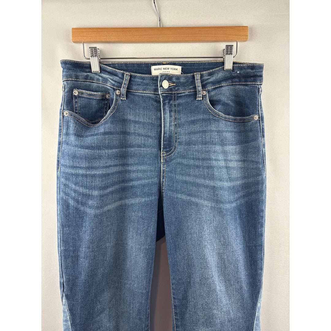Women’s Marc New York Size 10 Two Toned Blue Wode Leg Jeans