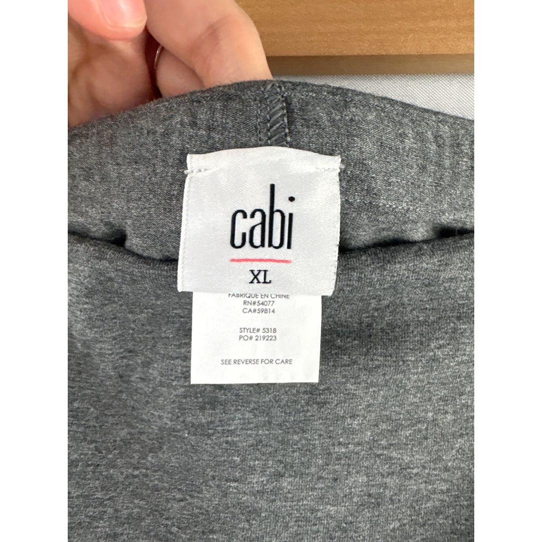 Women’s Cabi XL Gray Cropped Leggings w/ Attached Skirt
