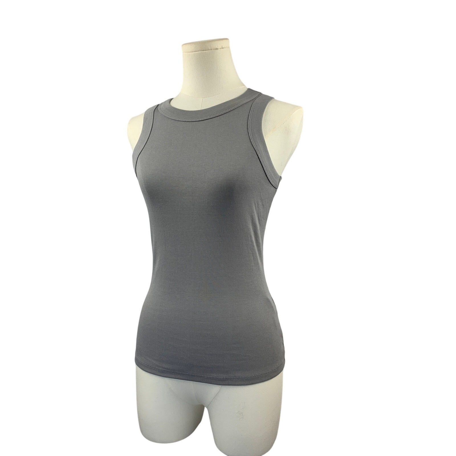 Women's Madewell Gray Soft Stretchy Polyester Tank Top - Size XXS