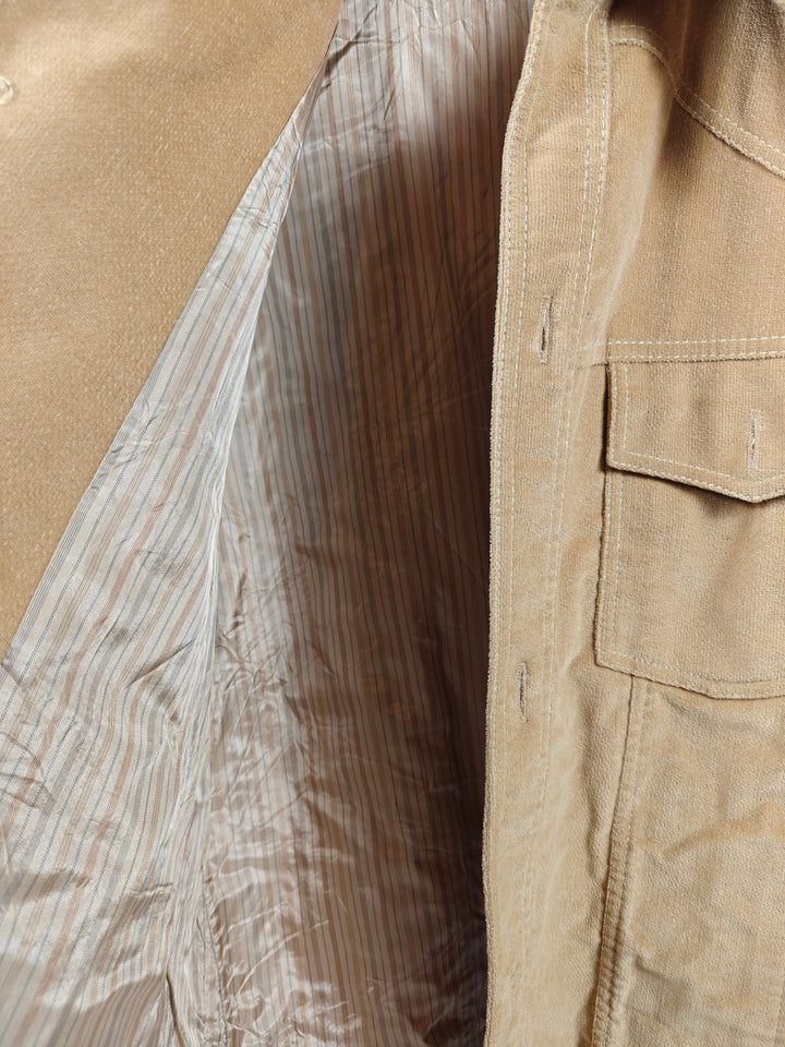 Mens Brad Whitney Western Jacket Tan Suede Feel Size Unknown
