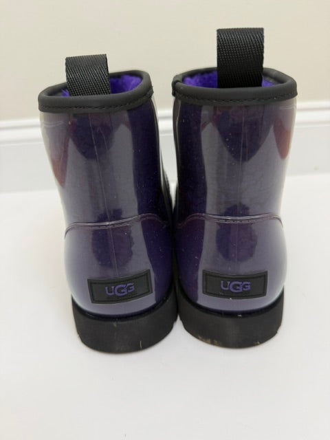 UGG Classic Clear Mini Waterproof Boots Violet Purple Sz10