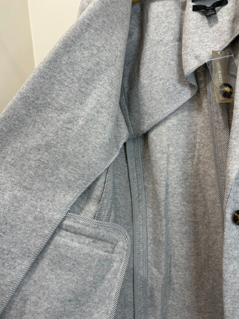 J.Crew Alfie Blazer Mario Bellucci Italian Wool Gray NWT Sz14