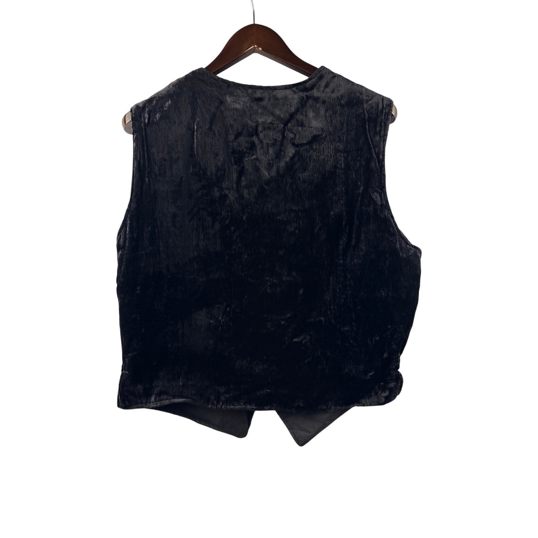 Men’s Ganesh Himal XL Velvet Vest w/ Gold Buttons