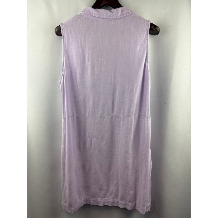 Women’s Peace & Pearls XL Lilac Sleeveless Midi Dress