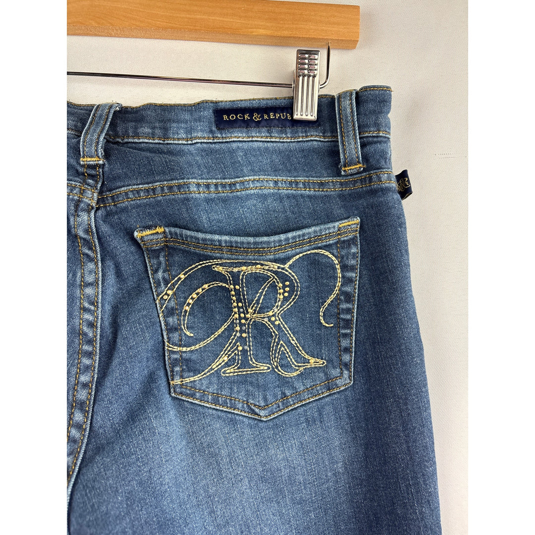 Women’s Rock & Republic Size 8 Dark Blue Skinny Jeans