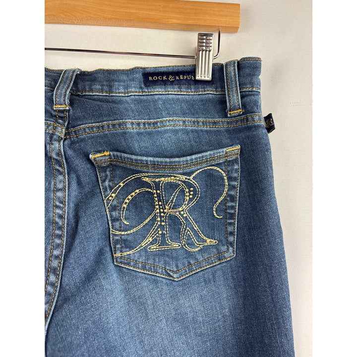 Women’s Rock & Republic Size 8 Dark Blue Skinny Jeans