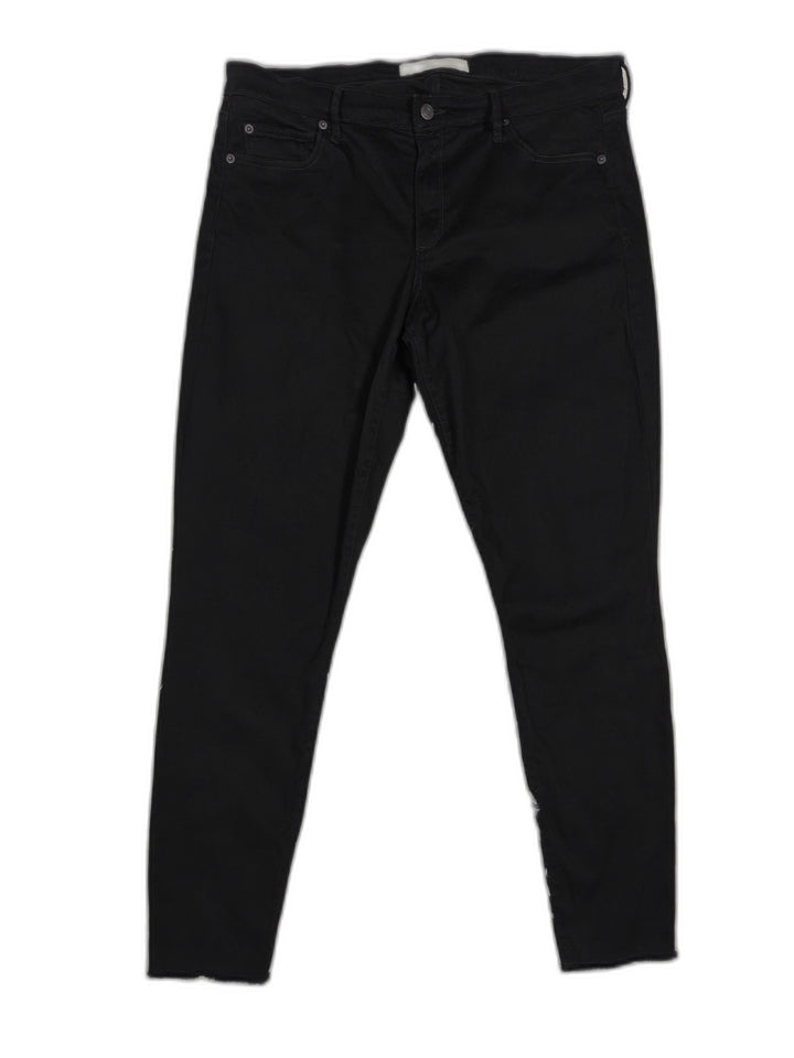Womens Gap True Skinny Ankle Jeans Classic Black Size 33 Tall