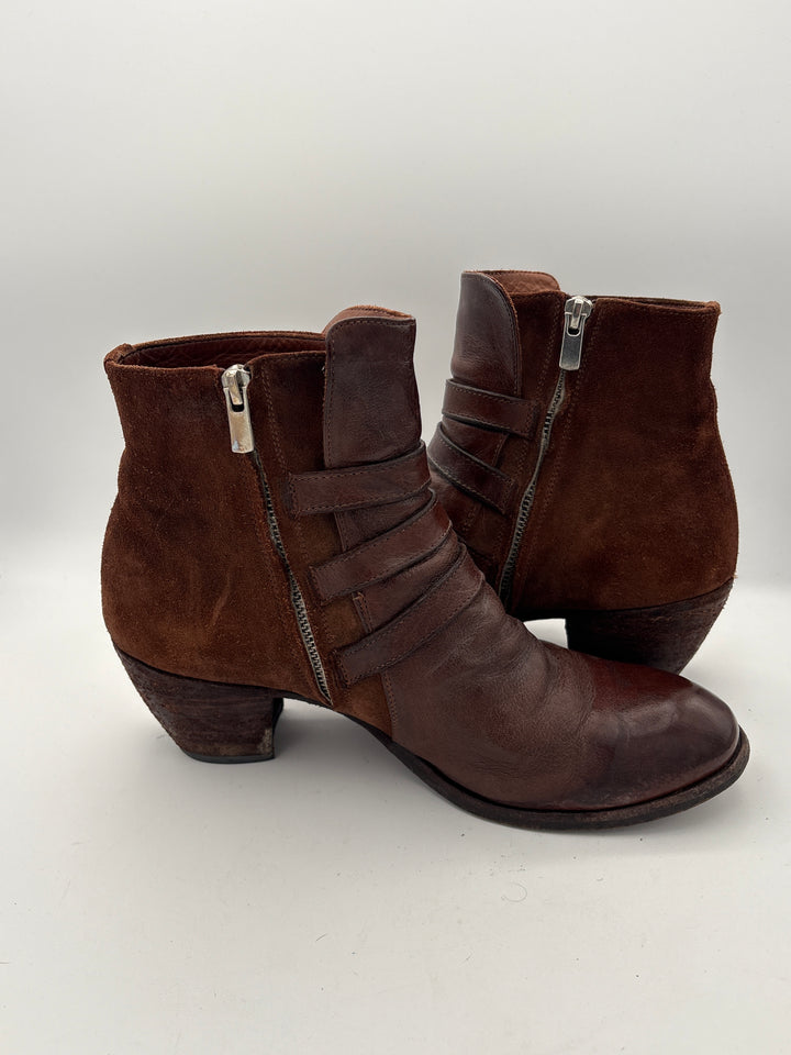 Women’s Officine Creative Size 9.5 Brown Leather Ankle Boots