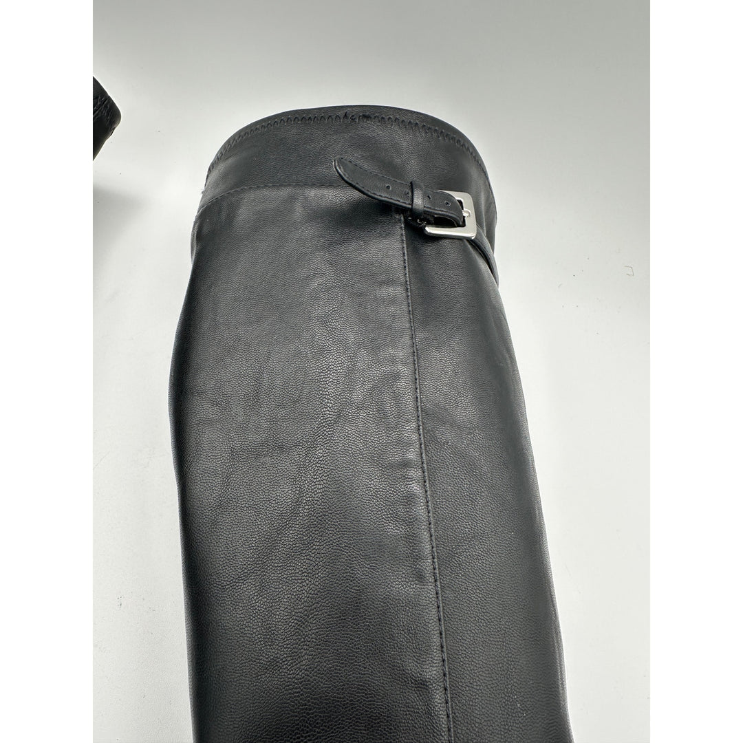 Women’s Nine West Noureen Black Knee High Heeled Boots Size 8.5