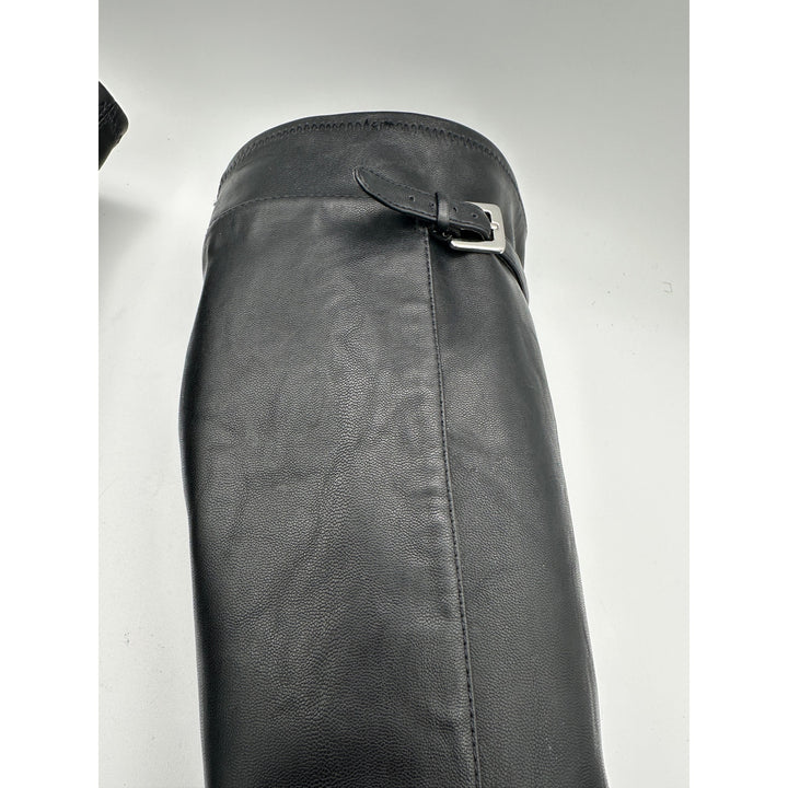 Women’s Nine West Noureen Black Knee High Heeled Boots Size 8.5