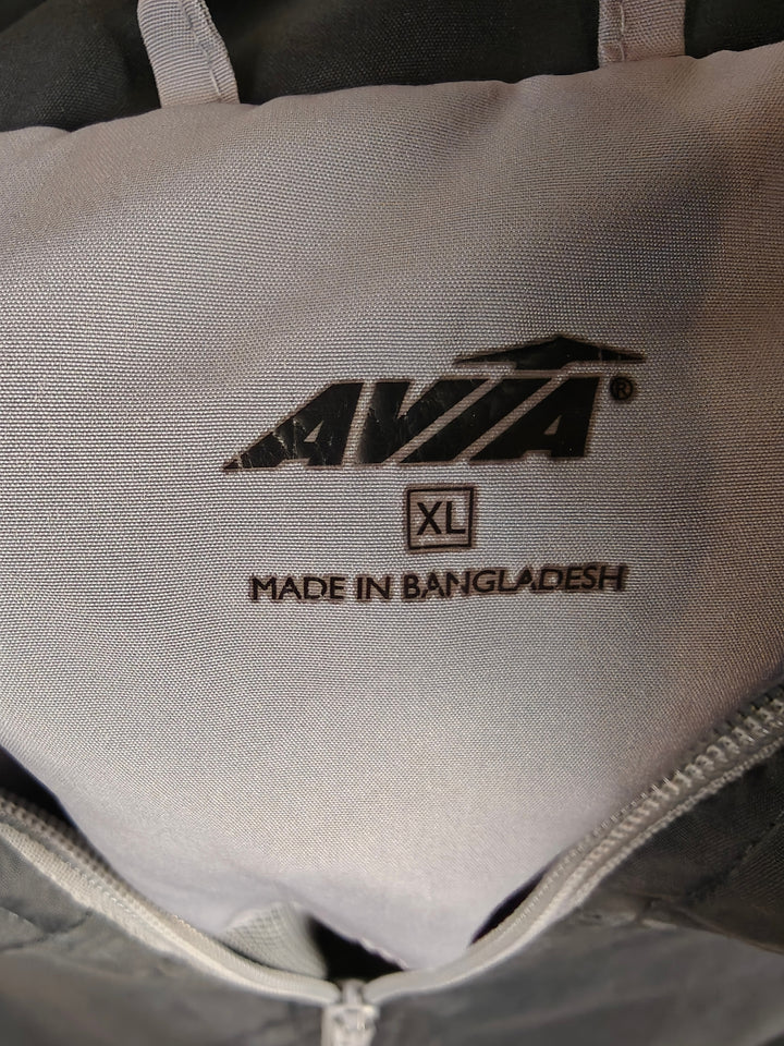 Mens Avia Lightweight Windbreaker Jacket Charcoal Gray Full Zip Athletic