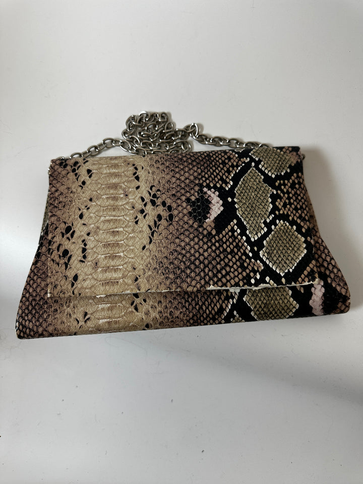 Tasha Nordstrom Snakeskin Print Envelope Clutch Chain Crossbody Bag