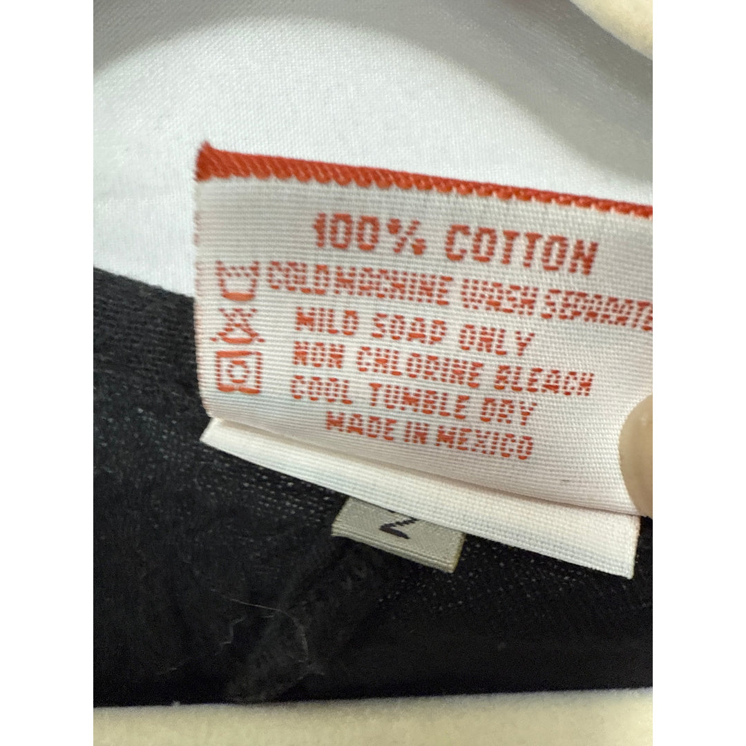 Women’s Oh My Gauze! Black Cotton Tank Top Sz 2