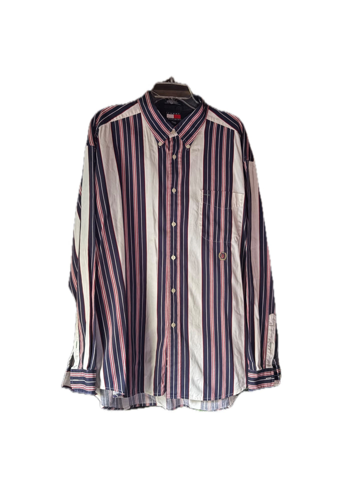 Tommy Hilfiger Vintage 90s Men Cotton Striped Button Down Shirt