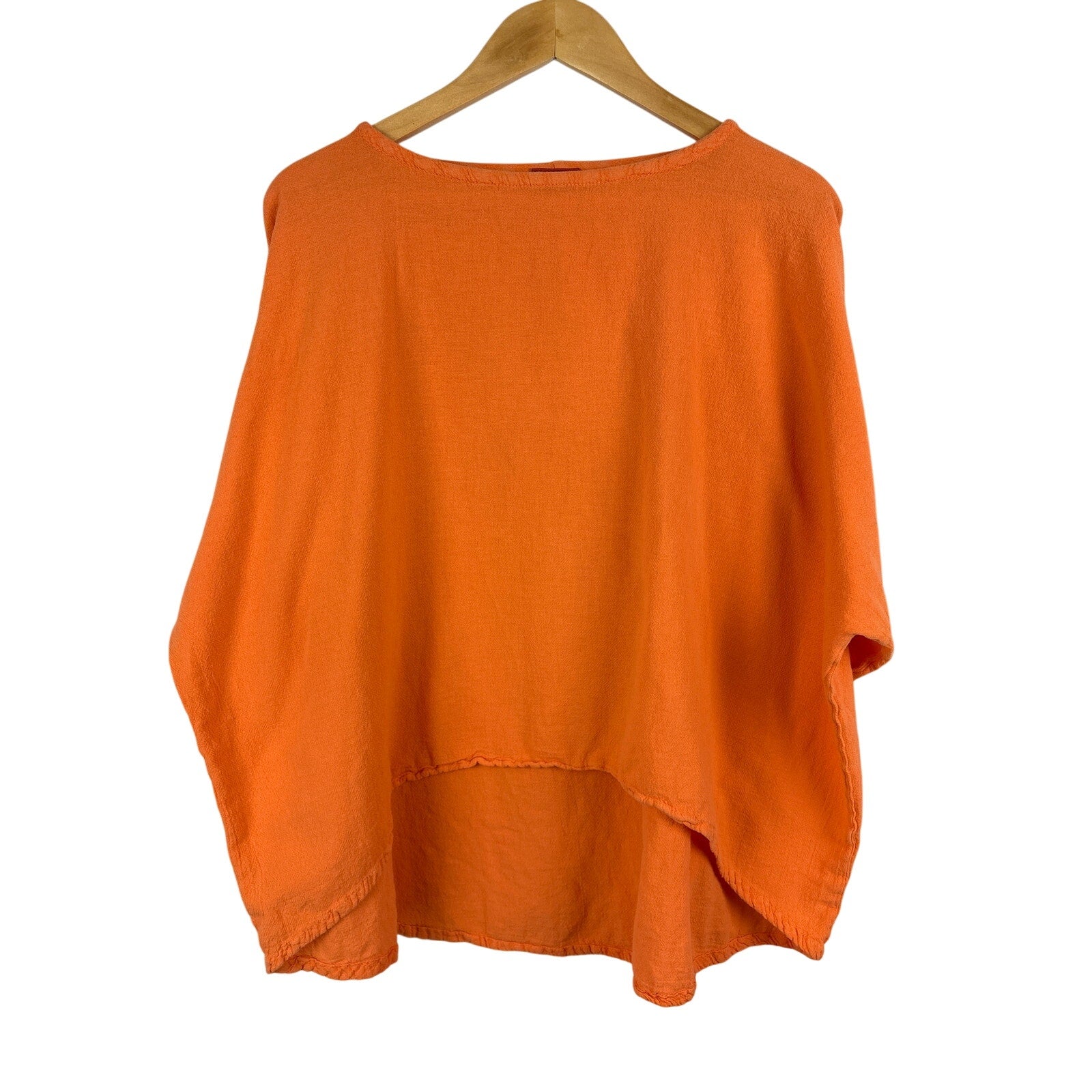 Women’s Oh My Gauze! Size 2 Orange Long Sleeve Blouse.