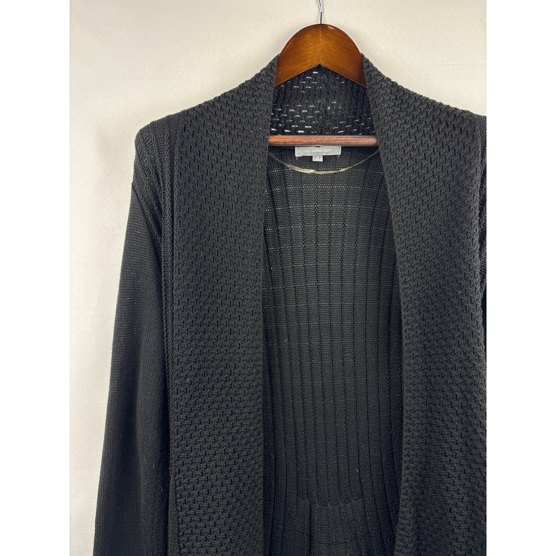 Women’s NY Collection Small Black Long Cardigan
