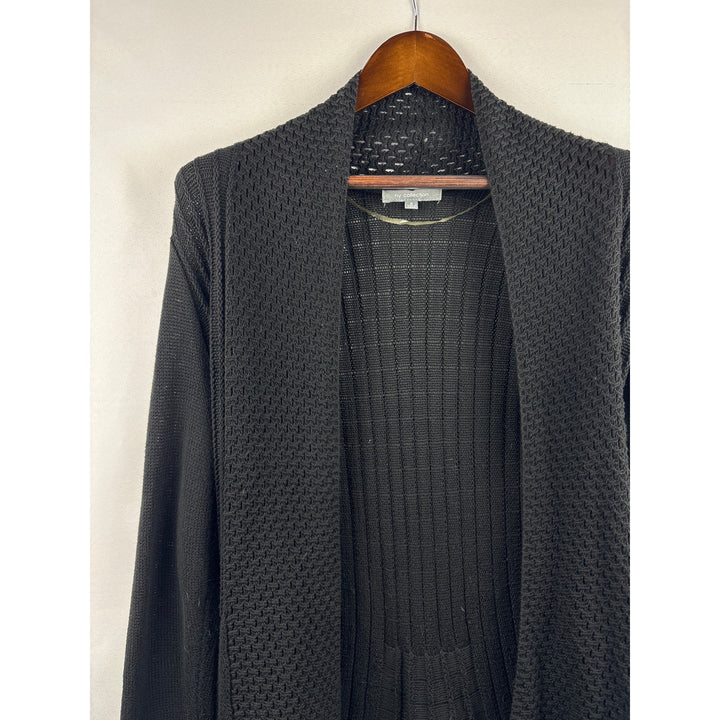 Women’s NY Collection Small Black Long Cardigan