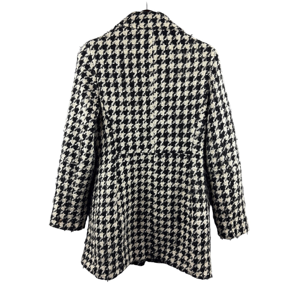 Women’s Esprit Medium Black & White Check Patterned Peacoat