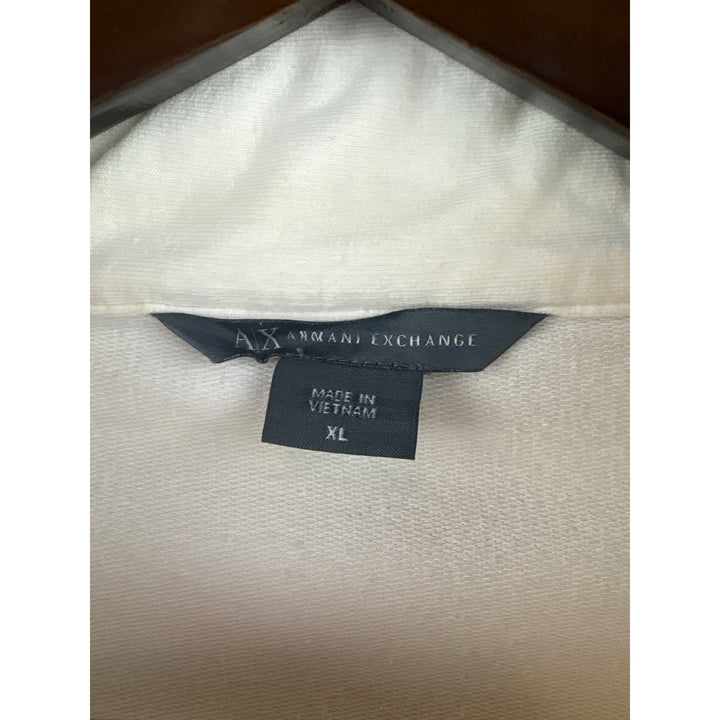 Women’s Armani Exchange XL Cream & White Colorblock Jacket