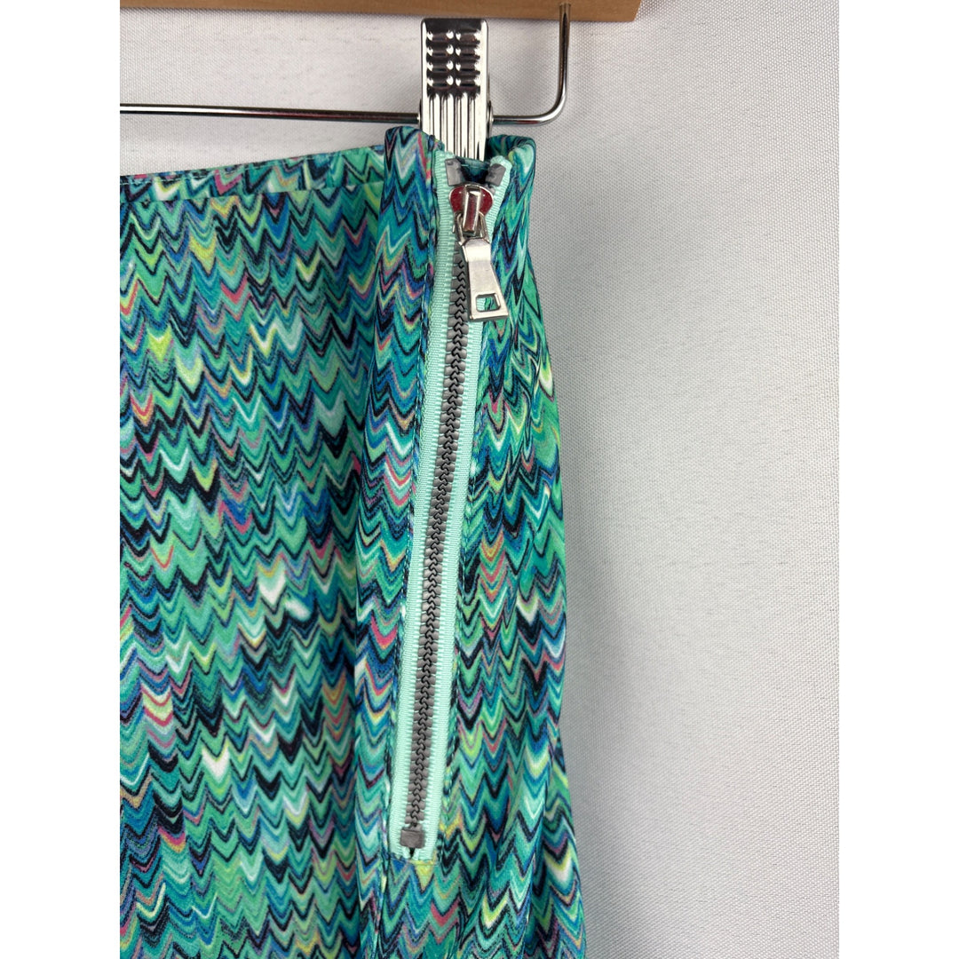 Women’s EP Pro Size 6 Teal Multicolor Golf Skort