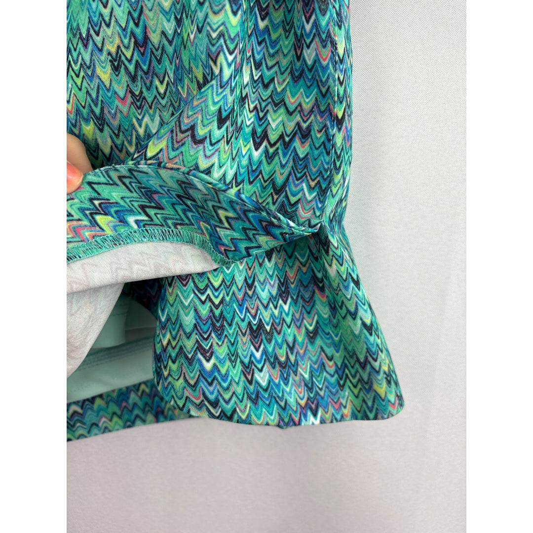 Women’s EP Pro Size 6 Teal Multicolor Golf Skort