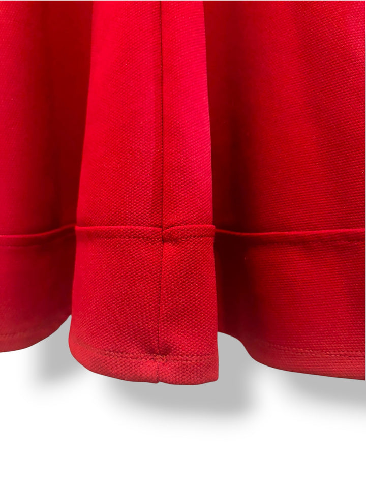 Simlu Deep Red Fit And Flare Mini Dress Sleeveless Scoop Neck Size Small