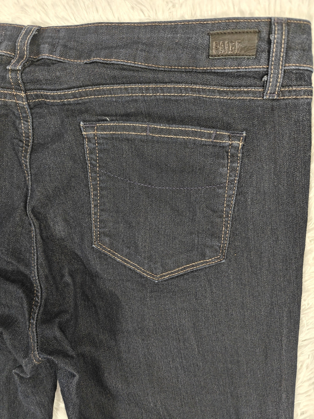 Womens PAIGE Manhattan Bootcut Jeans Dark Wash Size 33