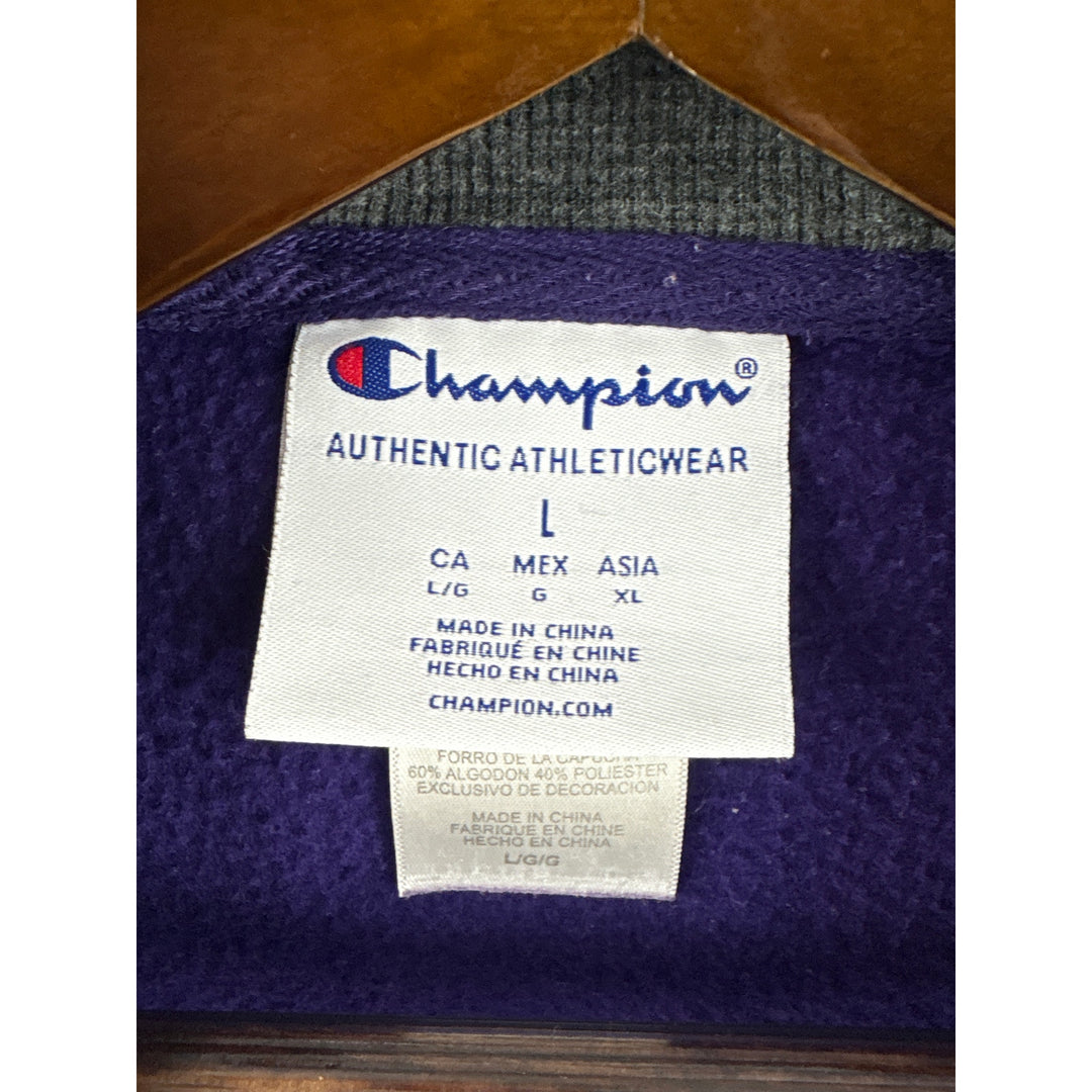 Men’s Champion Large Purple Washington University Hoodie