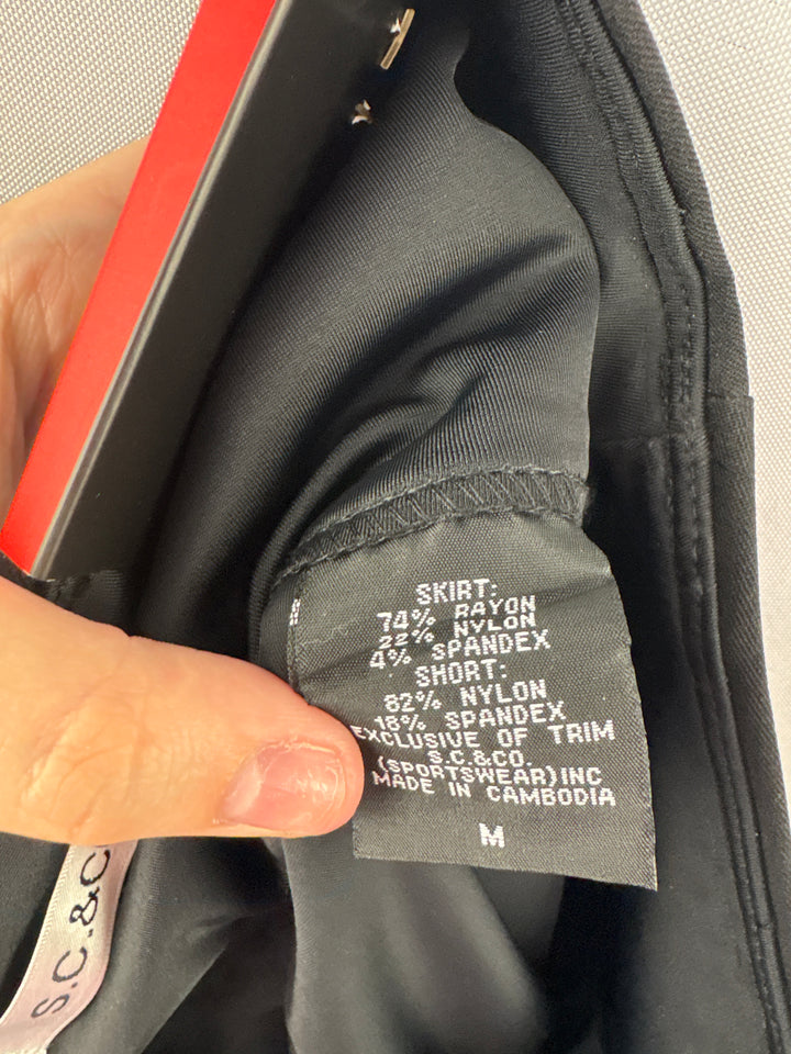 Women’s S.C. &amp;Co. Medium Black Sports Skort
