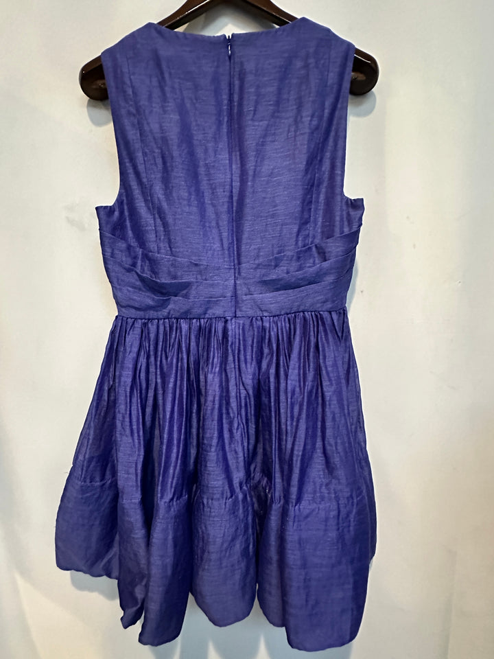 Womens Zimmerman Tama Linen Silk Ultramarine Mini Dress Size 3