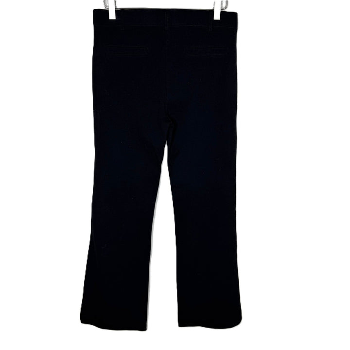 Betabrand Black DPYP Dress Pants Yoga Pants Bootcut Stretch Pants, Medium Petite