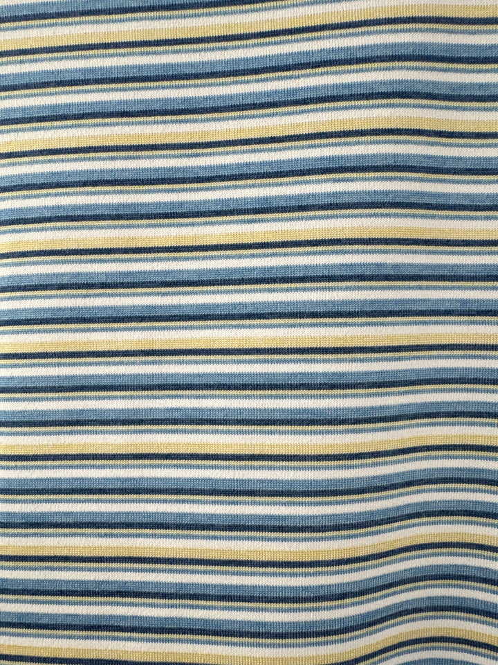 Men’s Peter Millar XL Blue, White, Black Striped Golf Polo